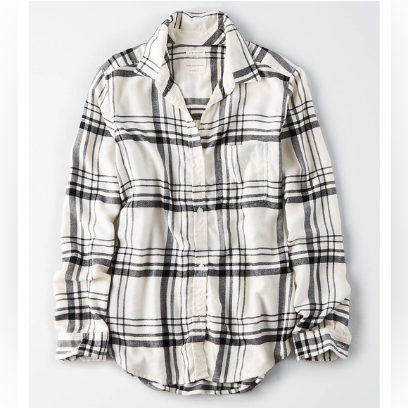 ⚡️2 for 20$!⚡️American Eagle Oversized Fit Plaid Flannel Shirt - Picture 1 of 5